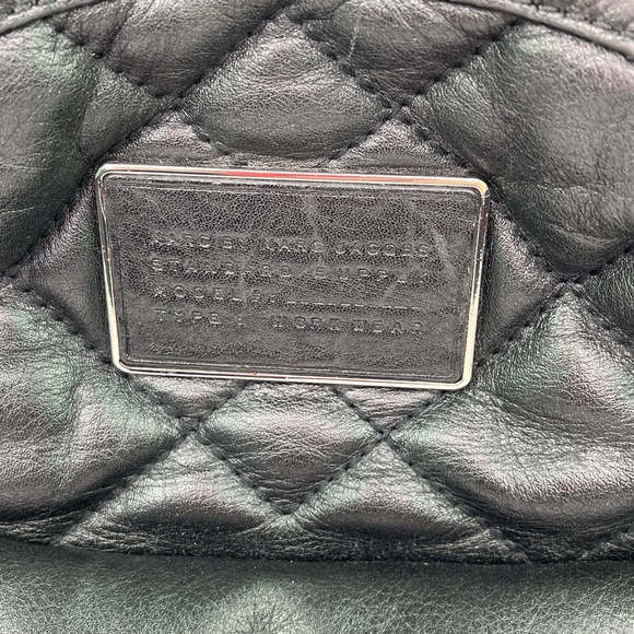 Marc by Marc Jacobs Domo Biker Black Quilted Leather Zip Backpack with Pockets - Picture 6 of 16